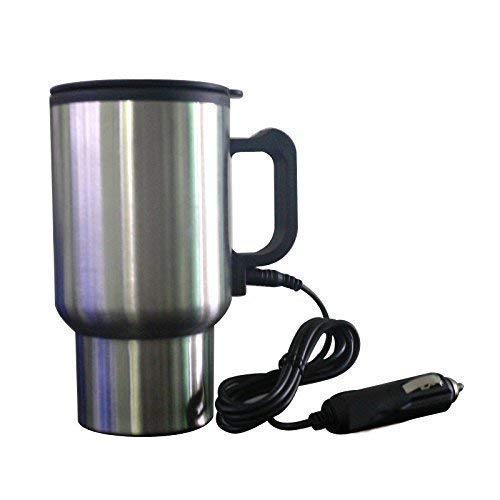 Premium Photo  Modern metal electric car mug thermos with cable