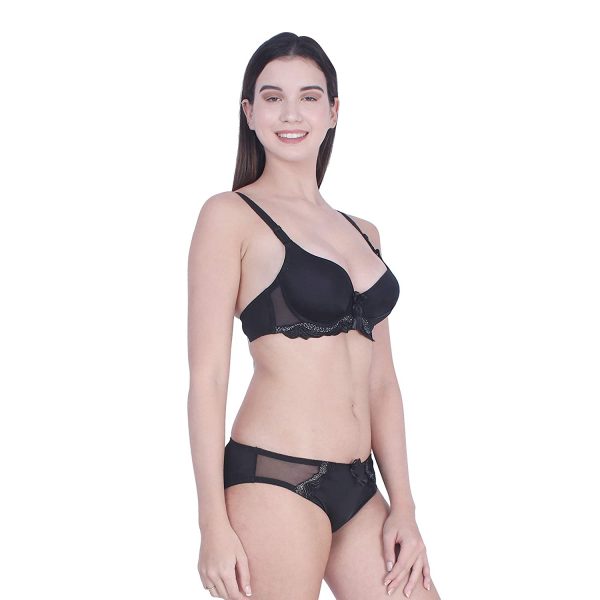 Buy YOMUSHI Front Closure Bras Panty Sexy Lingeries Set for Honeymoon  Bridal Lingerie Set Lace Padded Push up Bra Panty Sexy Lingerie Set  Swimwear Bikini++ Black Online In India At Discounted Prices