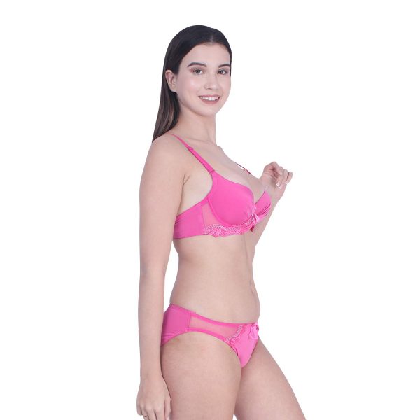 Buy sonia collection Women's Cotton Bra Panty Set Lingerie Set for Honeymoon  Bridal Push up Swimwear Bikini Set for Ladies/Girls (32, Pink) Online In  India At Discounted Prices