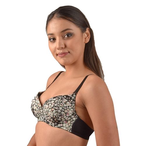 Printed Cotton Blend Women's Push-up Heavily Padded bra For Daily Use at Rs  80/piece in New Delhi